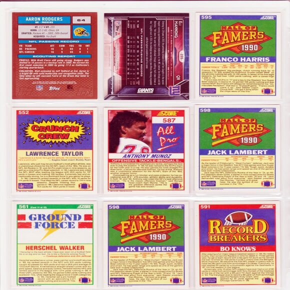 Football Cards Box Pack Lot Of 150 - Picture 2 of 9